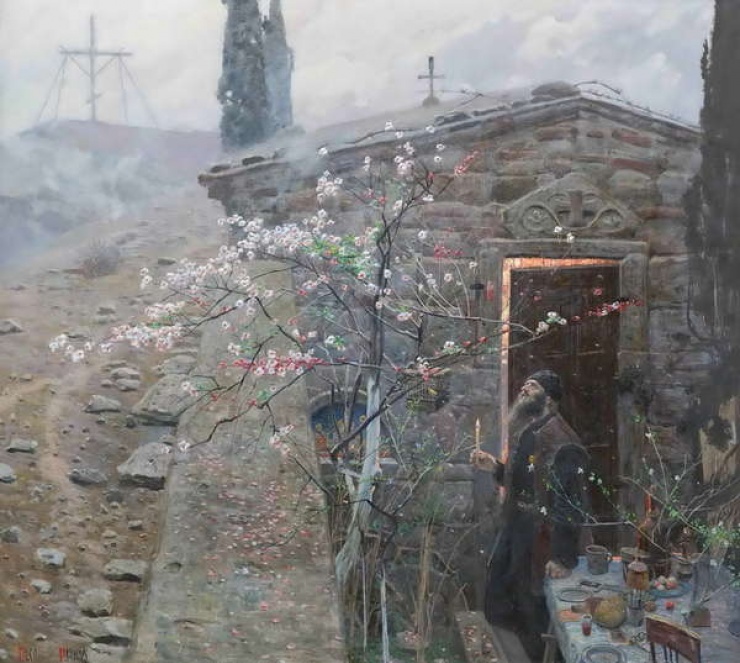 Монах Андрей Ослябя. П.В.Рыженко