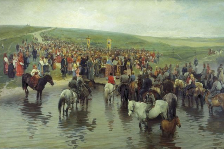 Спасов день на Севере. Прянишников И. М. 1887 г