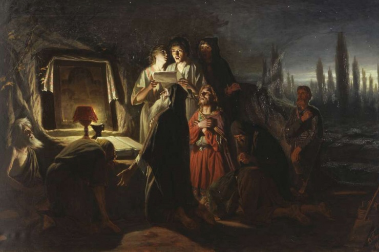 Первые христиане в Киеве. художник Перов В.Г. 1880 г.