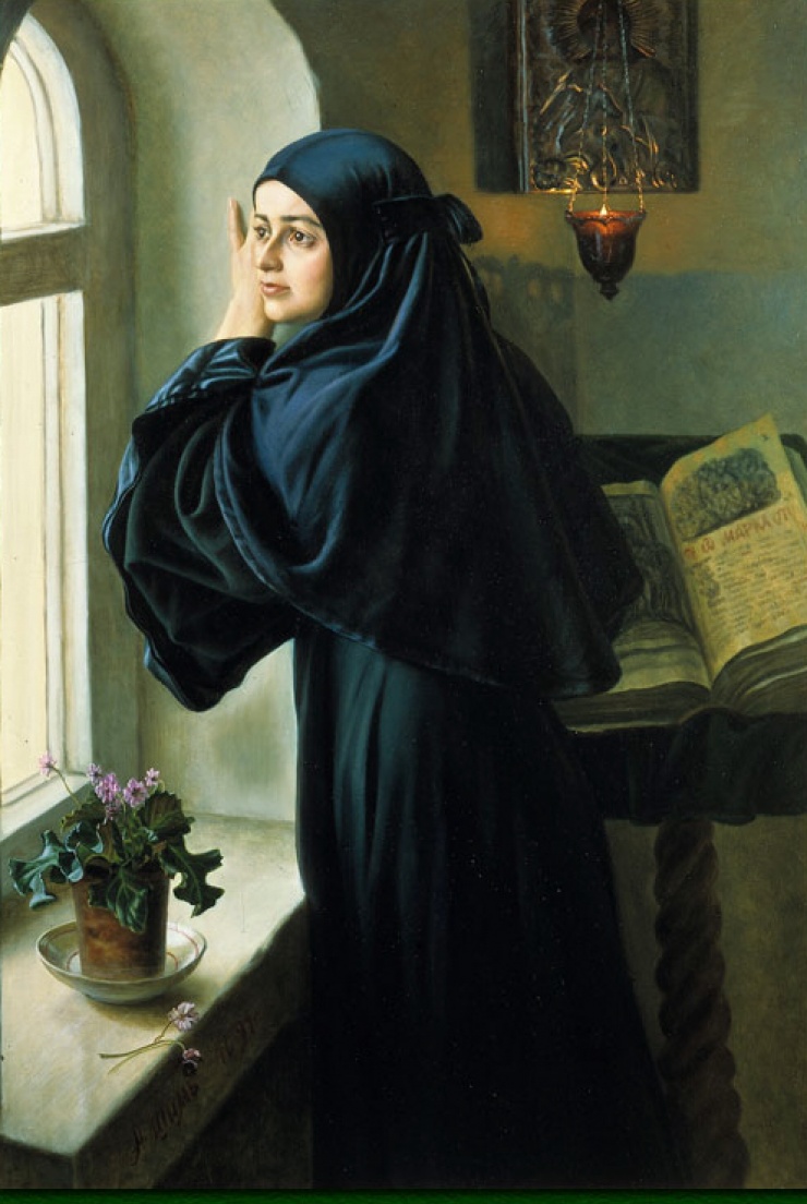 За монастырской стеной. А.М. Шилов